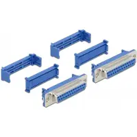 DeLOCK D-Sub 25 female with insulation displacement 2 pieces