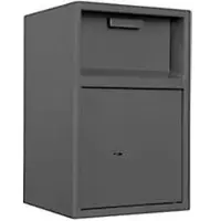 Format Desposit-kluis Dinero 1 - 14,6 l - B 290 x D 290 x H 450 mm - inwerpklep - deur rechtsdraaiend - grafietgrijs