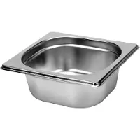 YATO Professionele Gastronorm Bak GN 1/6 – 65 mm Diep – 1.0 Liter – Hoogwaardig RVS 201 – Temperatuurbestendig -40°C tot +300°C