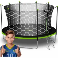 Neo-Sport 15 voet (465 cm) tuintrampoline met binnennet en ladder, merk