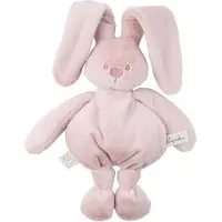 Nattou Lapidou Knuffel konijn - 30 cm - Zachte baby knuffel - Baby cadeau - Poederroze