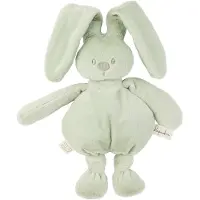 Nattou Lapidou Knuffel konijn - 30 cm - Zachte baby knuffel - Baby cadeau - Lindengroen