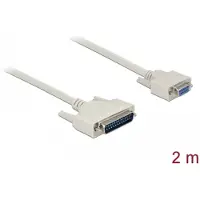DeLOCK Serial Cable D-Sub 25 male to D-Sub 9 female 2 m