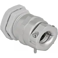 DeLOCK Cable Gland PG21 with strain relief and bending protection grey