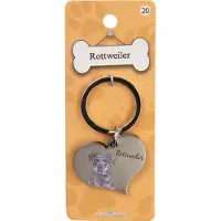 Paper Dreams Diersleutelhangers - Rottweiler | Luxe (zilver)