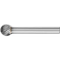 PFERD TOOLS 21112726 Freesstift Bol Lengte 49 mm Afmeting, Ø 10 mm Werklengte 9 mm Schachtdiameter 6 mm