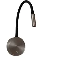 Lucide ASJA - Oplaadbare Wandspot / Wandlamp - Accu/Batterij - LED Dimb. - 1x3W 2700K - Grijs ijzer