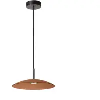 Lucide MENGA - Hanglamp - Ø 40 cm - LED Dimb. - 1x11W 2700K - Amber