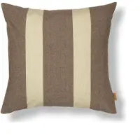 Ferm Living Tuinkussen Strand Outdoor Carob Brown / Parchment (50 x 50 cm)