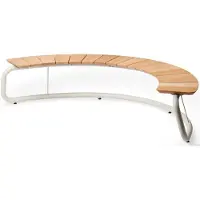 Wunder The Bow Ottoman Yellow Grey