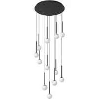 Lucide Calina Hanglamp Black | 12-Light (84W CCT)