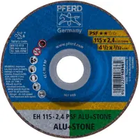 PFERD TOOLS EH 115-2,4 PSF ALU+STONE 61830122 Doorslijpschijf gebogen 115 mm 25 stuk(s) Aluminium, Non-ferrometaal, Titanium, Titaniumlegering, Gietijzer,