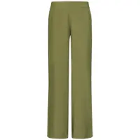 Smashed Lemon Stijlvolle wide-leg broek met gladde tailleband |