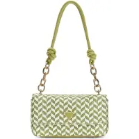 GUESS schoudertas Tessi Flap Shoulder Bag Olive Multi olijfgroen