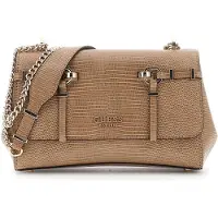 GUESS Leona Convertible Xbody Flap black schoudertas dames