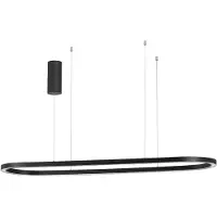 Nova Luce Ovale hanglamp Cuppe zwart