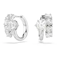 Swarovski Oorbellen 'MATRIX' zilver / transparant