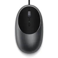 Satechi C1 USB-C Bedrade Optische Muis Grijs