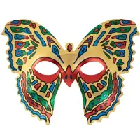 Partyxplosion Oogmasker paradijsvlinder (multi)