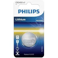 Philips Knoopcel CR2450 3 V 1 stuk(s) Lithium Minicells