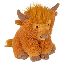 Sonstige Verlage Schotse hooglander koe knuffel - bruin - pluche - 30 cm - koeienknuffel