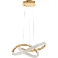 Nova Luce Hanglamp Medora krul goud 52,5cm