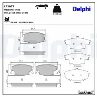 Delphi LP2073 Remblokken