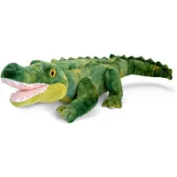 Keel Toys Knuffeldier Krokodil - zachte pluche stof - premium kwaliteit knuffels - groen - 43 cm - Knuffeldier
