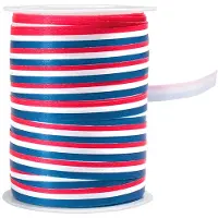 White Label Krullint rood, wit, blauw (10 mm x 250 m)