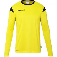 Uhlsport Squad 27 Voetbalshirt Lange Mouw Kinderen - Limoen / Zwart | Maat: 116