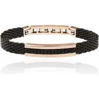 Breil Armband rose-goud / zwart