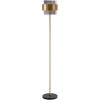 Lyora Vloerlamp Sianna zwart met goud