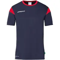 Uhlsport Squad 27 T-shirt met korte mouwen voor kinderen - Marineblauw / Rood