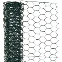 Nature Schermgaas - groen - geplastificeerd staal - 50 x 250 cm - zeskantig maaswijdte 13 x 13 mm - Gaas