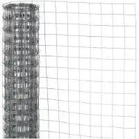 Nature - Verzinkt staal gaas - 0,5 x 2,5m - Grijs - 6,4 x 6,4mm mazen
