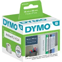 Dymo 99018 (S0722470) Etiket Zwart op wit (38 mm x 190 mm)