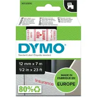 Dymo Tape 45015 (S0720550) Rood op wit (12 mm)