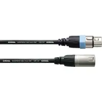 Cordial CCM 1,5 FM XLR Verbindingskabel [1x XLR-bus - 1x XLR-stekker] 1.50 m Zwart