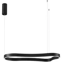 Nova Luce Natuurlijke vorm hanglamp Dussa zwart 90cm