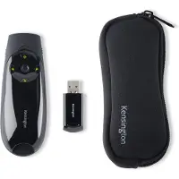 Kensington Draadloze Presenter Expert - Klikker voor Presentaties - Pointer Groene Laser - Zwart