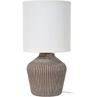 Lucide FILIZ - Tafellamp - Ø 16 cm - 1xE14 - Taupe - Essential