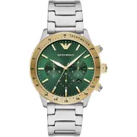 Emporio Armani Mario Heren Horloge Zilverkleurig AR11454