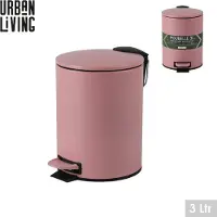 Urban Living "BLUSH" BADKAMERAFVALBAK 3L MET PEDAAL EN SOFT-CLOSE SLUITING D17XH23CM