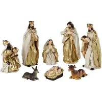 Ksd Kerstgroep poly l5b4h12.5 cm mlt 8st