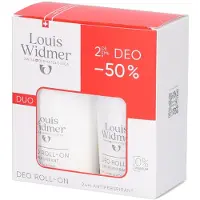 Louis Widmer Deo Roll-On Antiperspirant Zonder Parfum 2x50 ml Roll-on