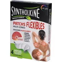 No Brand SyntholKiné Patch Flexibel om spierpijn in specifieke zones te verlichten: nek, onderrug, schouders en polsen - Doos van 4 1 St Pleister