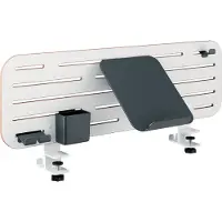 Leitz Bureau-indeling Ergo Pegboard, voor Ergo bureaus, 4-delig, incl. klemhouder, B 800 x H 250 mm, MDF, zwart en wit