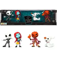 Jada Toys - The Nightmare Before Christmas, set van 4 stuks, verzamelfiguur uit de popcultuur, 6,5 cm