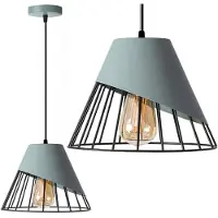 Toolight Hanglamp Grijs Metaal APP229-1CP