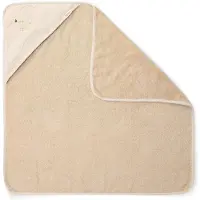 Little Dutch Badcape - Beige - 75 x 75 - Newborn Naturals - Baby Bunny